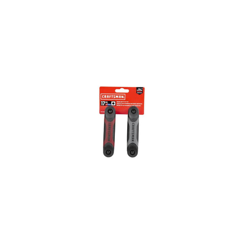 Metric And SAE Fold Up Hex Key Set With Dual Material Folding Handles 14 Piece Includes 9 In 1 And 8 In 1 Hex Keys package view