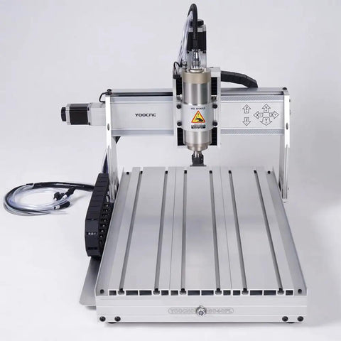 Heavy Duty 3 Axis Cnc Router 6040 Engraving Machine With A Kickass 2200 Watt Spindle And Hg20 Linear Rails On A Sturdy T Slot Table.
