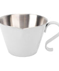Easy Pour Stainless Steel 100ml Coffee Measuring Cup With V Shaped Spout And Clear Scale For Smooth Milk Frothing, Barista At Home Ready