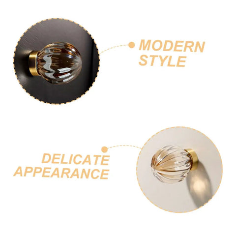 Brass Crystal Cabinet Knob And Drawer Pull Gold Tone Metal Dresser Handle For Wardrobe And Furniture Doors Single Hole Kitchen Hardware