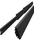 52 Inch Beefy Industrial Grade Heavy Duty Drawer Slide Without Lock A76 Black Electroplated Cold Rolled Steel Three Fold Full Extension Ball Bearing