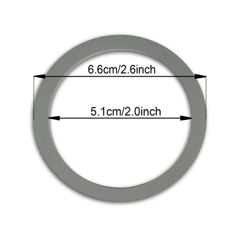 2 Pack Gray Blender Gaskets For Oster And Osterizer Blenders Replacement Parts, 6.6 cm OD and 5.1 cm ID silicone seal ring