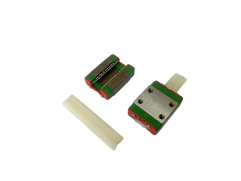 Two Piece MGN7 C Type Linear Slider Carriage Block for Mini Linear Sliding Guideway Rail MGN7 MR7 shown side and top view