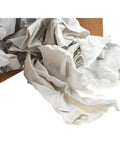 Reclaimed White Cotton T Shirt Rags For Shop Use Prewashed And Sanitized Low Lint Soft And Absorbent Rag Cloths For Polishing