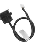Front view of IP65 Lidar Distance Sensor With 4m Adjustable Range, 1000Hz UART, Dustproof Protection, cylindrical design with cable.