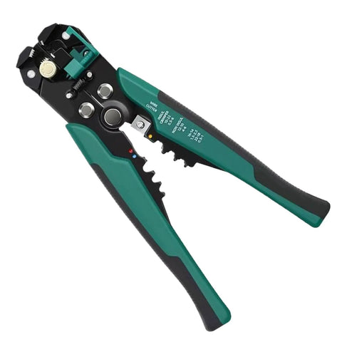 Heavy Duty Automatic Wire Stripper And Adjustable Crimping Tool with ergonomic grip and precise cutting features.