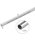 FITOK 316/316L stainless steel seamless tubing, 1/2 in OD, 0.035 in wall, 40 in length, annealed, polished.