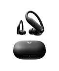 Jet black Powerbeats Pro 2 Wireless Noise Canceling Workout Earbuds with secure fit earhooks and charging case displayed