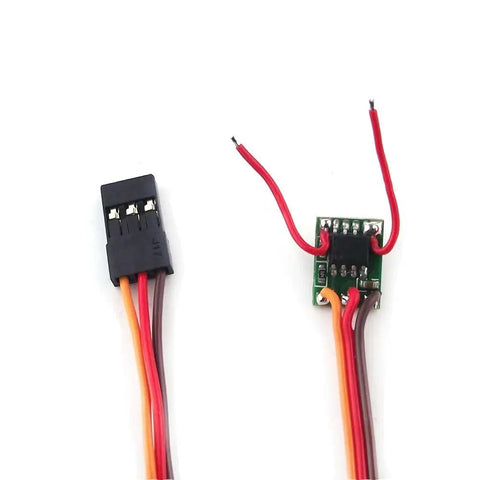 2 Pack Micro 1A Mini ESC DIY Two Way Forward And Reverse Brushed DC 5V JR Connector ESC For Mini RC Model Aircraft And Drones Ultra Lightweight 0.4g 12 by 8.5 mm 3.5 to 6V 1A Max Current Smooth Speed Control