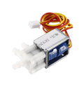 Compact Mini Solenoid Valve, 2 Position 3 Way Normally Open, DC12V 0.19A, For Water And Air, 4mm Outer Port, DIY electronics projects