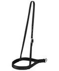 1 Inch Nylon Horse Noseband Black With One Quarter Inch Felt Liner For Extra Comfort, Five Eighth Inch Crown Strap, Nickel Plated Hardware