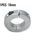 1PCS 16mm Heavy Duty Aluminum Alloy Rings Split Clamp Collar For Shaft 25mm Strong Grip Industrial Gear And Soft Shafts