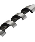 Built Tough One Inch Wood Auger Drill Bit With Hex Shank And Hardened Carbon Steel Shaft featuring spiral flutes for efficient boring.