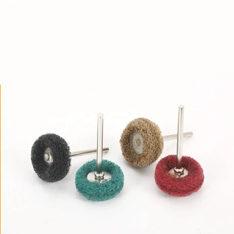 Four color abrasive nylon buffing wheels from 40 Piece Abrasive Nylon Buffing Wheels Set for Rotary Tools