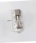 Soft Close 4 Inch Cabinet Door Hinges Set Of 4 Stainless Steel Self Closing Hardware For Cabinets Wardrobes And Furniture Doors Smooth Dampening