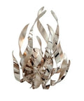 Slick Silver One Light Wall Sconce Featuring A Dang Cool Industrial Design For Fresh Modern Home Decor. Modern swirling silver design.