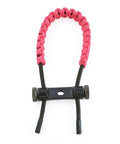 Braided Adjustable Archery Bow Wrist Sling With Aluminum Mounts For Compound Bow And Crossbow Pink Nylon Rope Wrist Strap