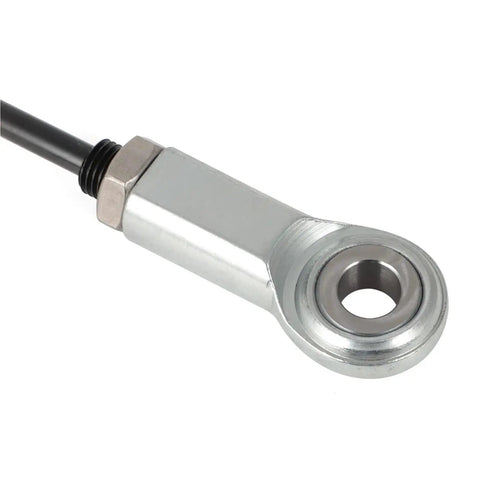 Built Tough Clutch Pedal Pivot Push Rod Bushing And Bracket With Fully Adjustable Screw Spring Lever close-up view of steel push rod.