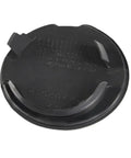 Back view of Ford Explorer Front Bumper Tow Hook Eye Cover Cap Black OE Style Replacement Fits 2011 2012 2013 2014 2015