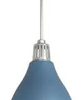 Bluff View Indigo Blue 3 Light Pendant, Medium Bell Shape, Dimmable Fixture With Casual Style, Steel Construction for Home