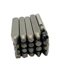 Pro Grade 20Pc 6Mm Steel Anvil Chisel Set For Engraving And Metalworking, Heavy Duty Jewelry Stamping Kit, close-up of chisel tips