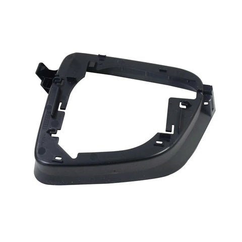Sharp Right Side Rearview Mirror Housing Frame For Tesla Model Y 2020 2023 Replacement Lower Cover Cap, black plastic part design.