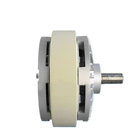 Side view of Magnetic Powder Brake FZ25A-1 2.5kg Single Axis Industrial Brake showcasing durable alloy build and compact design.