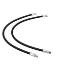 Heavy Duty Mini Excavator Hydraulic Hoses Set 32 Inch With One Quarter Inch Connectors Two Pack High Pressure Rubber Hoses 60 MPa 8702 PSI