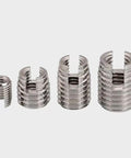 Heavy Duty 302 Stainless Steel Threaded Inserts Set Built Tough Includes Thread Adapters and Sleeve Reducing Nuts on display