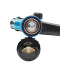 Professional 1.3mm Airbrush Spray Gun Kit With Adjustable Air Regulator And Inline Moisture Filter showing nozzle detail and size.