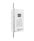 Side view of 1875 Watt Seven Button Countdown Timer Switch set it and forget it with 60 minute delay for bathroom exhaust fans on white background.