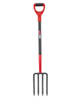 Sturdy 4 Tine Heavy Duty Pitchfork With Fiberglass Handle For Gardening And Farm Work Long 43 Inches Digging Fork Ideal For Hay Potatoes And General Digging