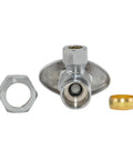 Eastman chrome compression angle stop valve, 3/8 in x 5/8 in compression, multi-turn brass fitting