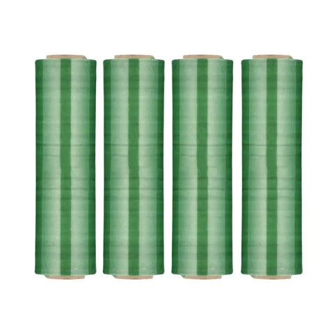 Heavy Duty Dark Green Stretch Wrap, 8 Rolls Of 18 By 1500 Feet, 63 Gauge Industrial Plastic Film With Insane Cling For Moving And Packing