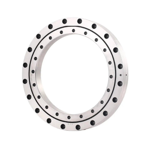 Top Tier Cross Roller Bearing For Cnc Turntables And Heavy Duty Rotary Joints Measures Two Eighty By Three Fifty Five Inner And Outer Dimensions With Point Four Inch Clearance Built Solid For Dead Smooth Industrial Swivel Action, featuring precision design and sturdy structure.
