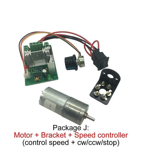 Heavy Duty 12 Volt Dc Micro Gearbox Reducer Motor delivering smooth low speed reduction for smart cars and mini tools, package components.