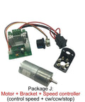 12V Dc Gear Motor And Micro Gearbox Reducer delivering smooth low speed reduction with speed controller and bracket for DIY rides.