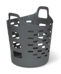 Flexible Laundry Basket With Handles For Easy Carrying Tall Plastic Hamper 2 Bushel Round Bin For Clothes Bedroom Storage
