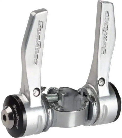 7 Speed Clamp On Shifters For Road And Mountain Bikes, 28.6mm Clamp Size, Lightweight Aluminum Levers For Smooth, Reliable Downtube Shifting