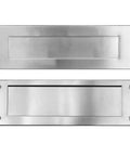 Stainless Steel Mailslot For Front Door 13 By 4 Inch Through Door Letter Plate Rustproof 304 Steel With Satin Finish Heavy Duty Weather Resistant Mail Slot Built To Last And Easy Install For Everyday Use