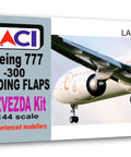 One Hundred Forty Four Scale Boeing 777 300 Landing Flaps Resin Aircraft Accessory Kit In Grey Unpainted And Unassembled For Model Builders