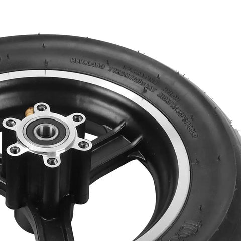 10x2.50 Tire And Hub Front Wheel Set For Scooters With 45 Degree Inner Tube 6 Inch Rim Pneumatic Tire For Self Balancing Ride Ready Mobility Electric Scooters Compatible With 36V 48V Motors And 400W 500W 800W