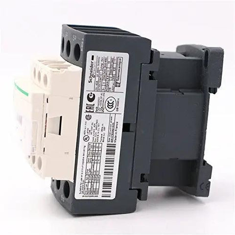 Side view of Heavy Duty Three Phase Contactor 25A 120V Coil 3 Pole 3NO 440V AC Contactor for motor control industrial use.