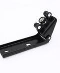 Heavy Duty Left Center Sliding Roller For Vehicle Doors And Middle Sliding Roller Replacement Easy Install Automotive Spare Part Durable Door Hardware For Smooth Operation And Reliable Performance, black metal bracket with rollers