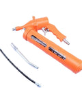Beefy Heavy Duty Manual Grease Gun 600cc Air Operated With Flexible Hose and Nozzle, High Pressure Pneumatic Oiling Tool