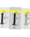 Small Screw Kit For Diyers And Pros Miniature Countersunk Flathead Screws In A Clear Storage Box Carbon Steel Perfect For Repairing Glasses Watches Electronics And More displayed with size measurements