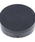 Stylish Electric Rotating Jewelry Display Turntable With Adjustable Direction And 360 View For Home Studio Showcase, black finish, top view.