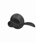 Accent Door Lever With Keyed Entry Lock In Matte Black Easy Install No Brainer Security For Front Or Back Doors