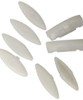 8 Pack Toilet Seat Bumpers Replacement Kit For Standard Toilets, Fits Models 1133070 And 1236365, rubber cushions, white