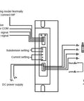 Wiring diagram for Rock-Solid High-Precision Linear Guide Slide Table With Ball Screw Motion Rail 300mm Stroke and stepper motor